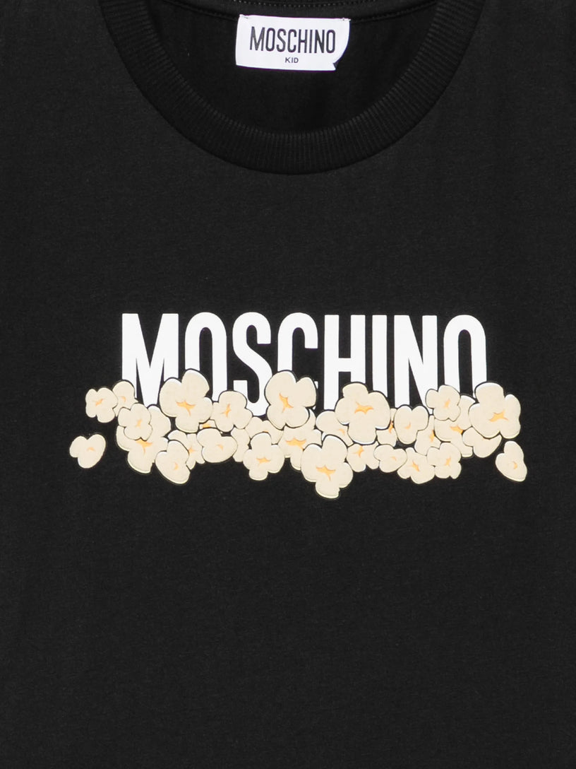 T-shirt con stampa in rilievo