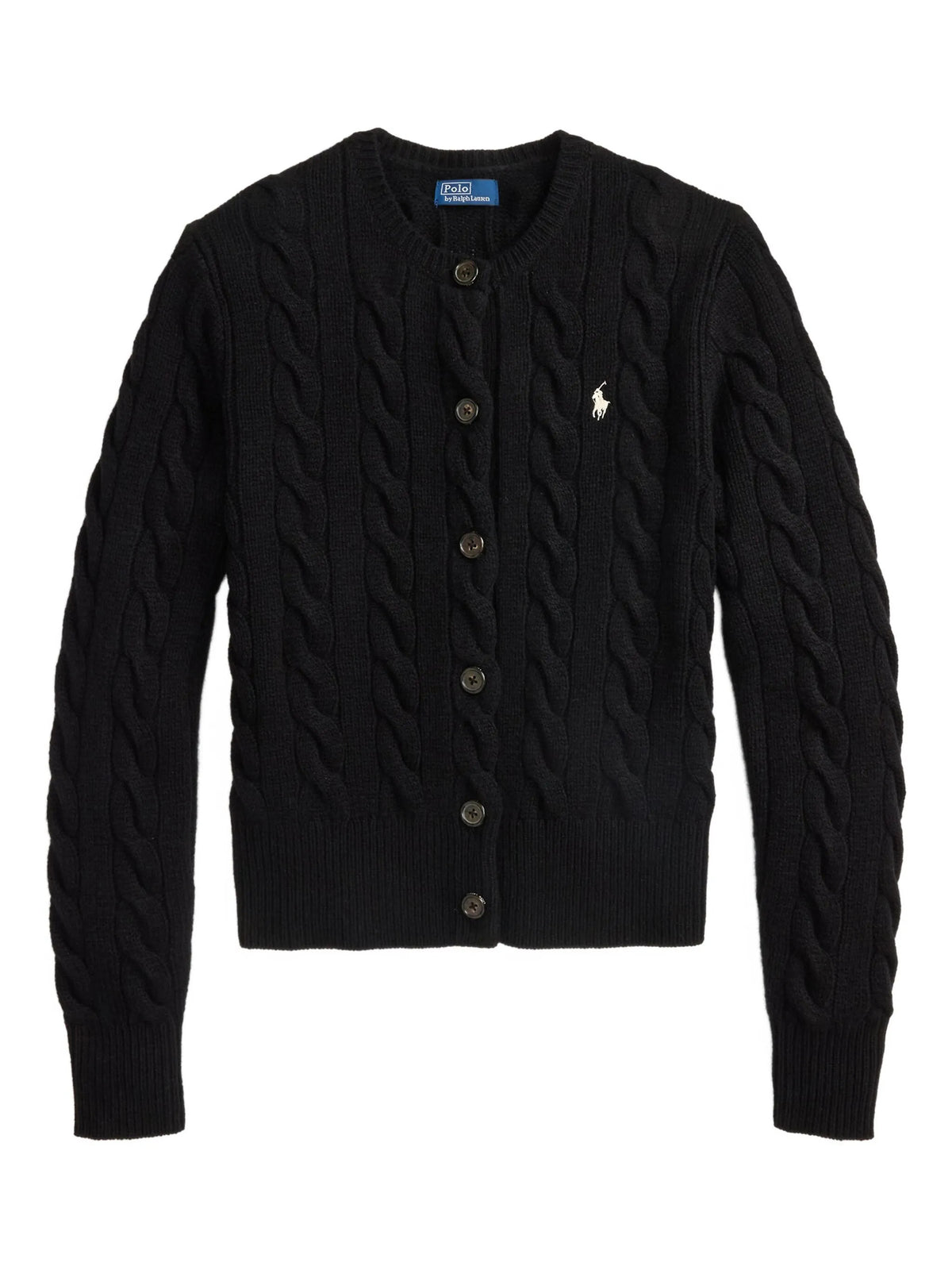 Cardigan a trecce in lana e cashmere