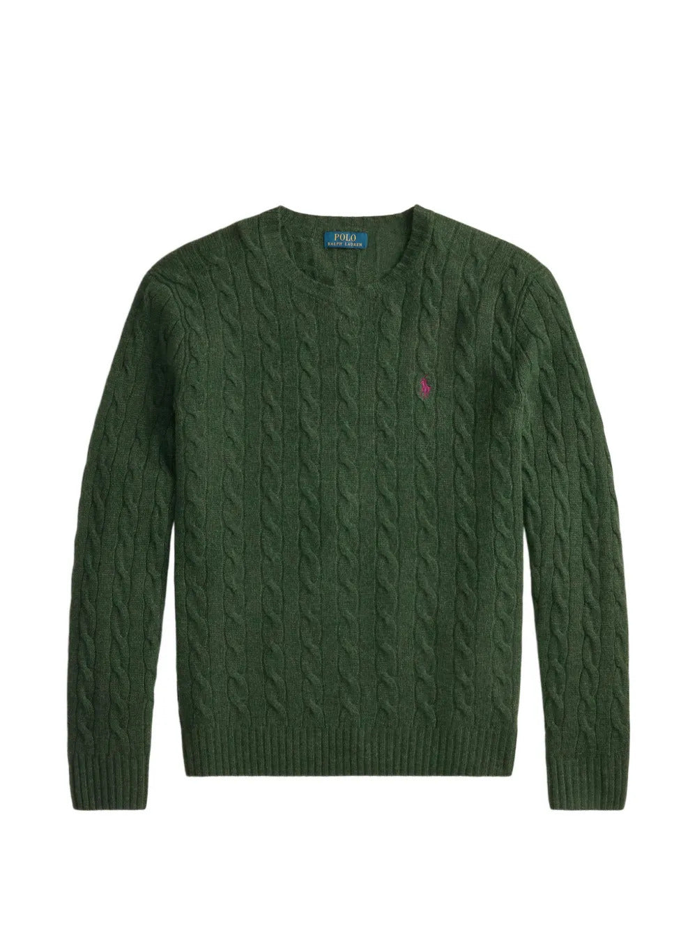 Maglia in lana e cashmire a trecce