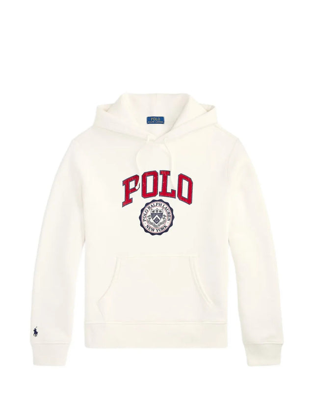 Felpa con cappuccio e logo