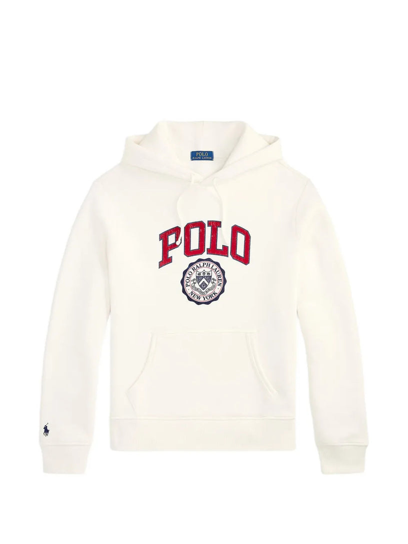 Felpa con cappuccio e logo