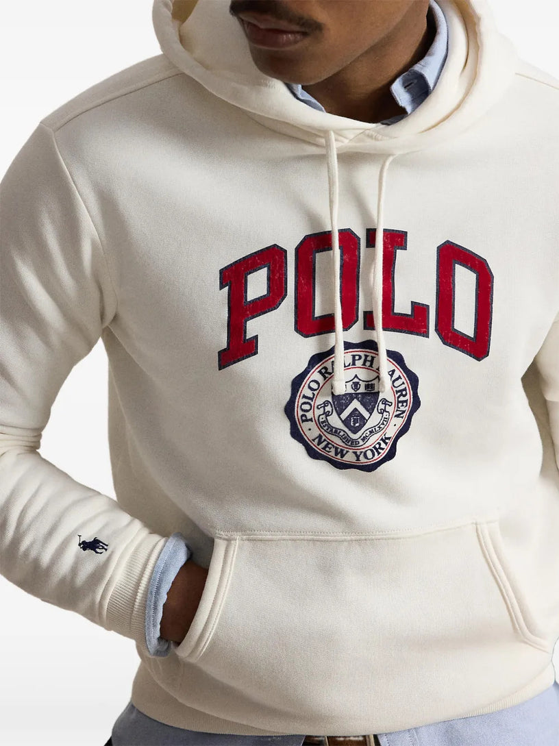 Felpa con cappuccio e logo
