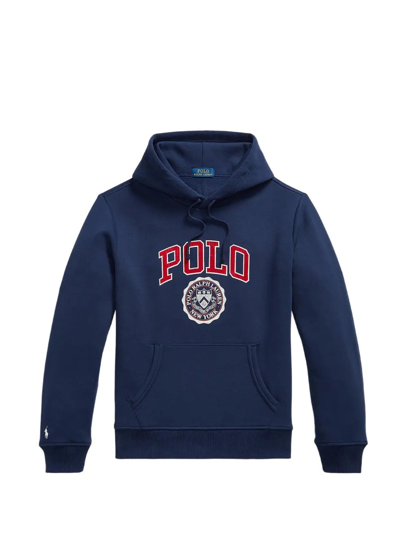 Felpa con cappuccio e logo