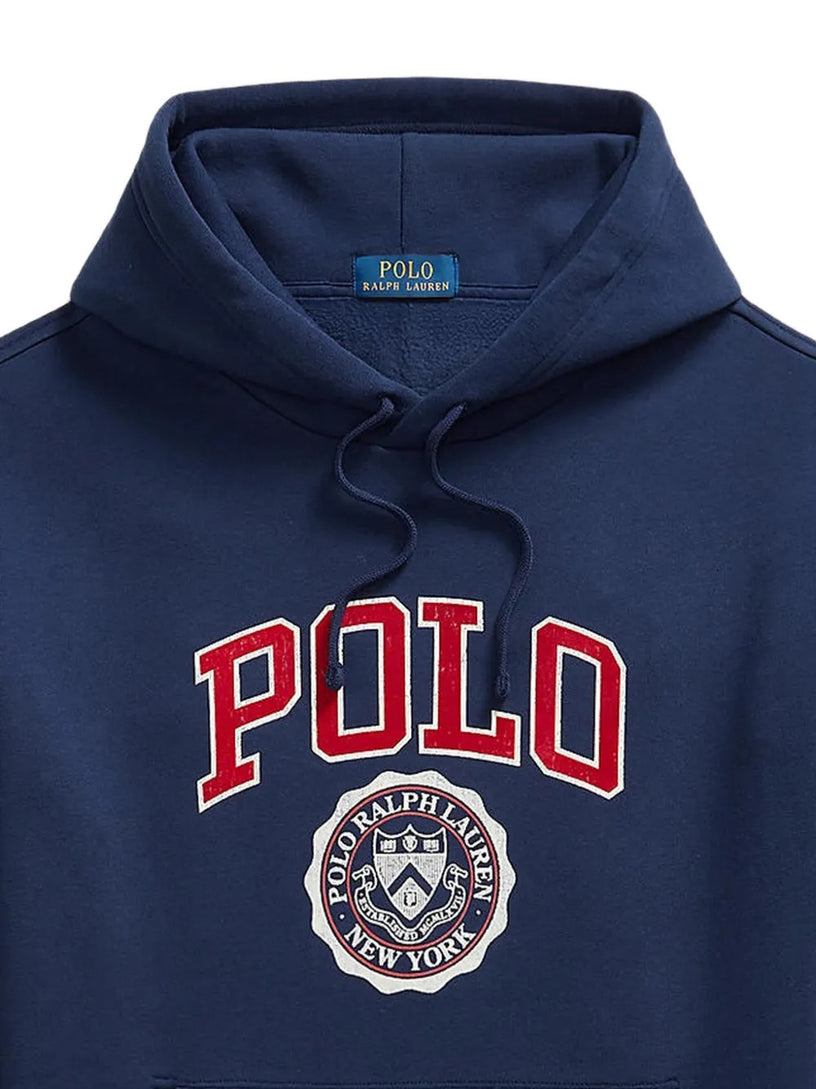 Felpa con cappuccio e logo