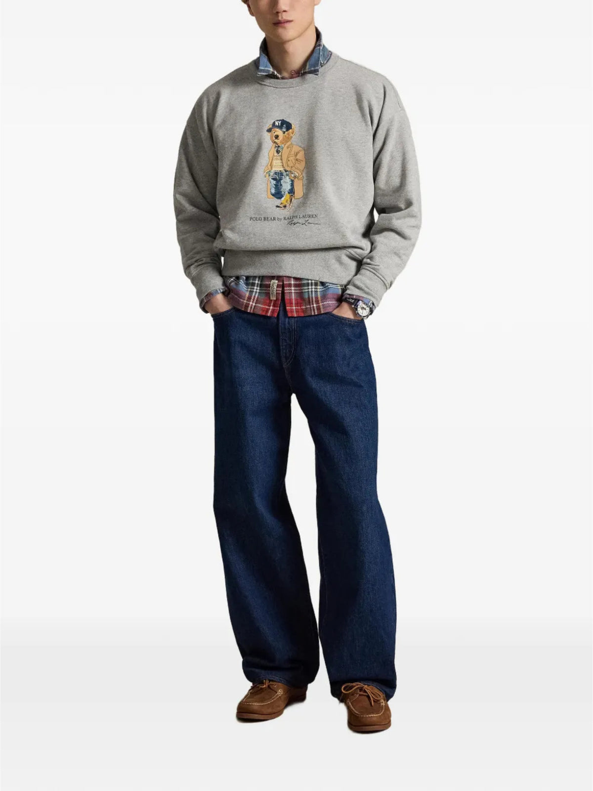 Felpa Polo Bear Vintage-Fit