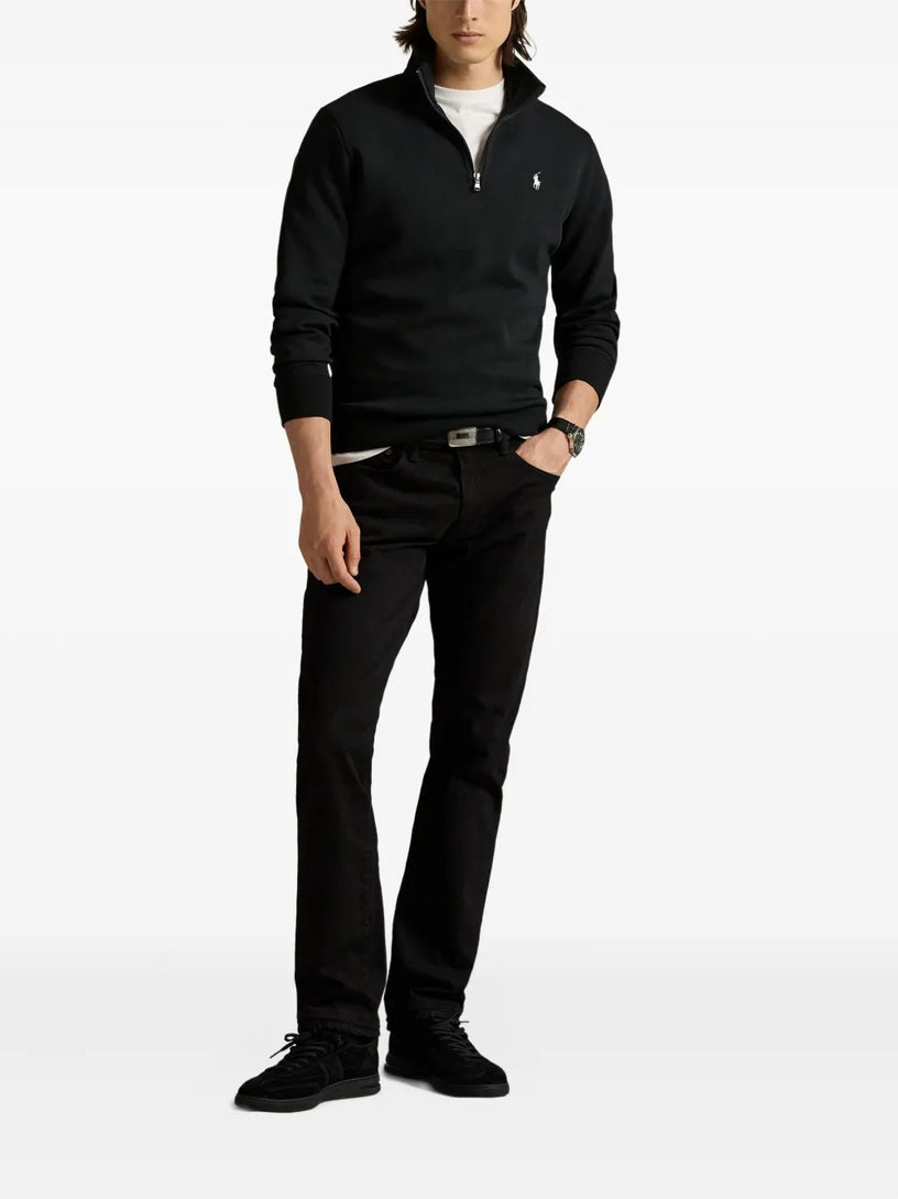 Pullover a maglia doppia con cerniera