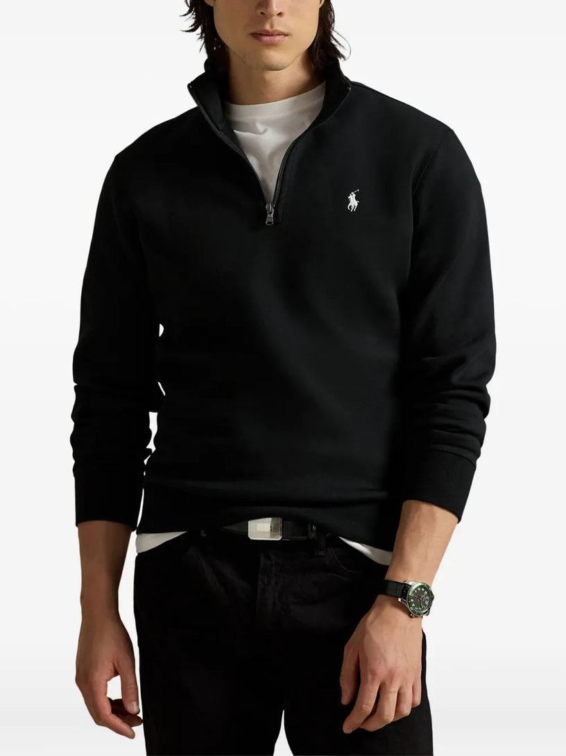 Pullover a maglia doppia con cerniera