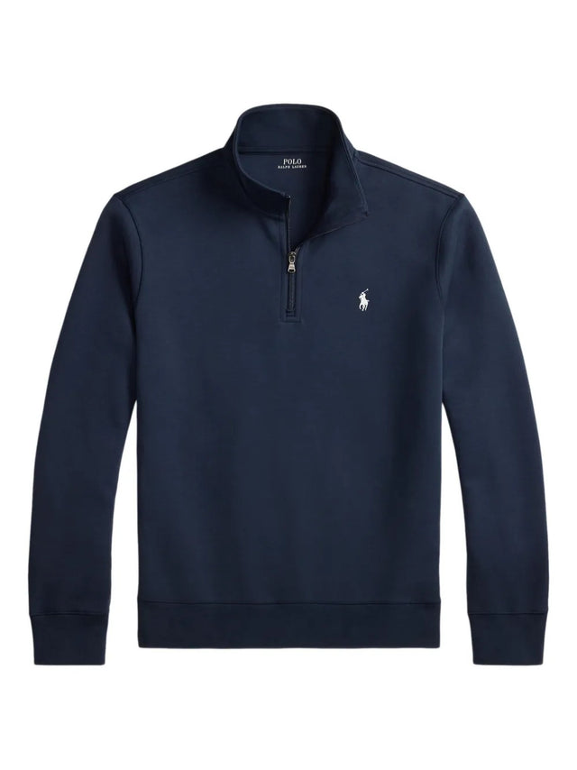 Pullover a maglia doppia con cerniera