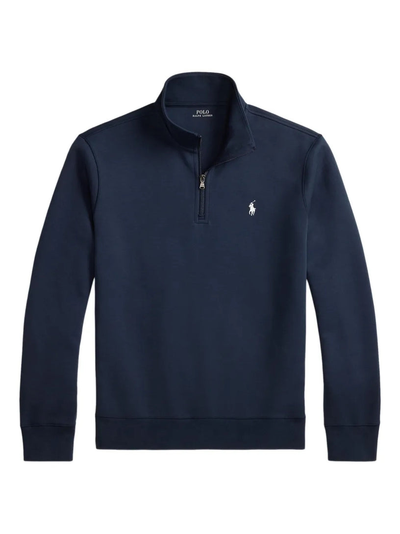 Pullover a maglia doppia con cerniera