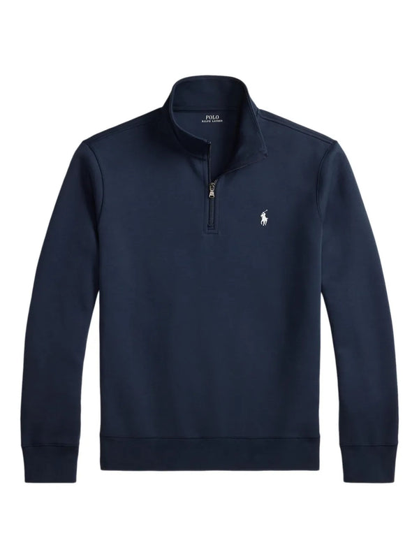 Double-Knit Quarter-Zip Pullover