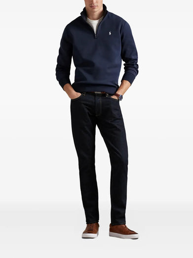 Pullover a maglia doppia con cerniera