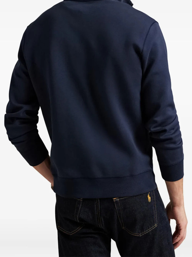 Pullover a maglia doppia con cerniera
