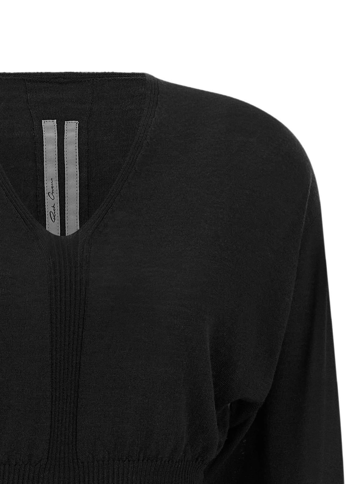 Top crop con scollo a V