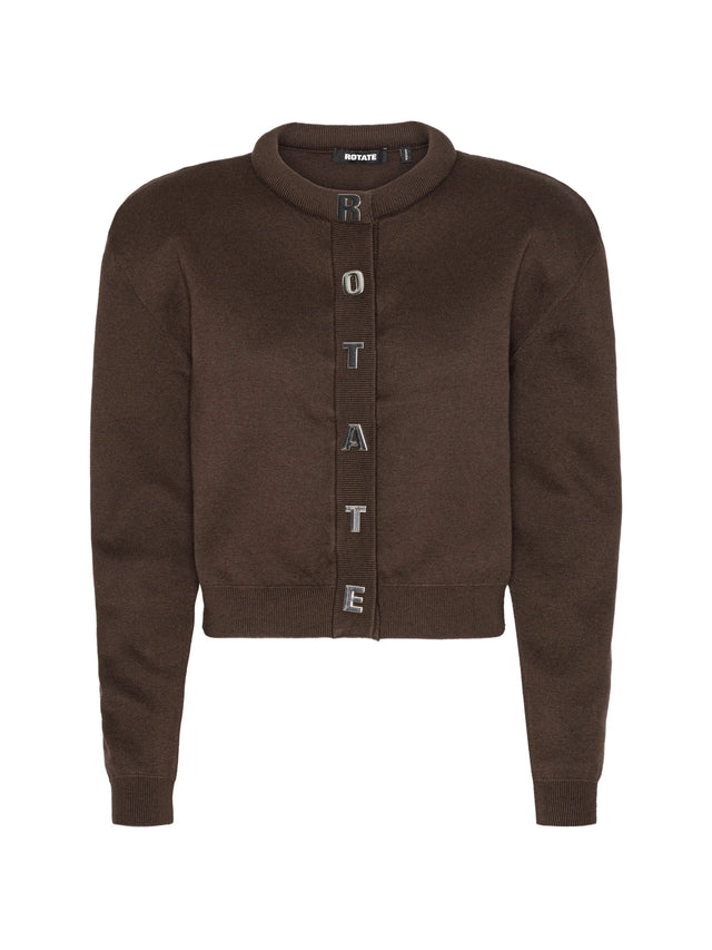 Cardigan con logo