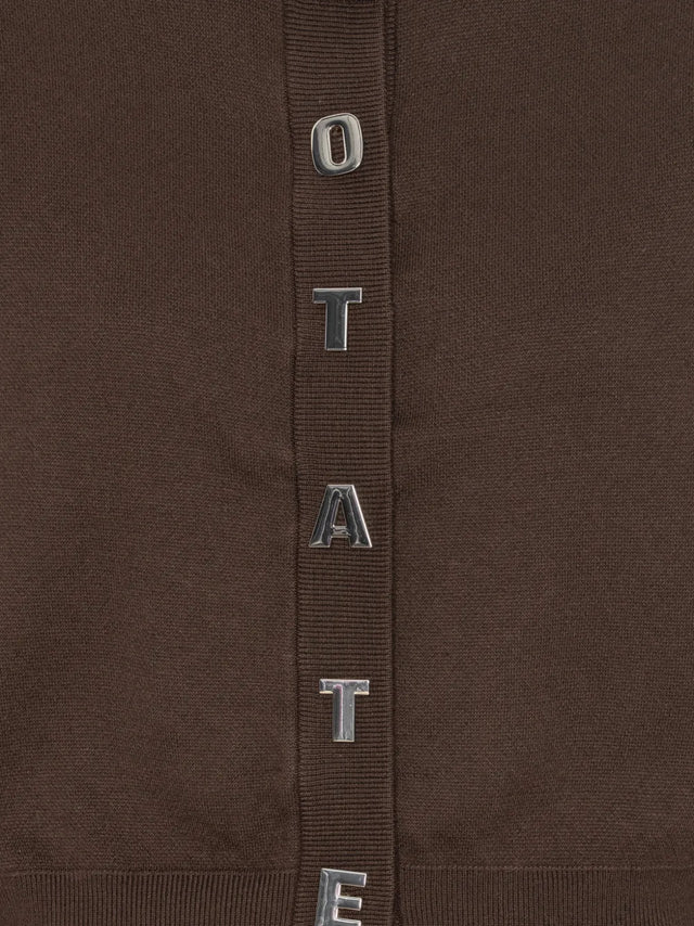 Cardigan with logo
