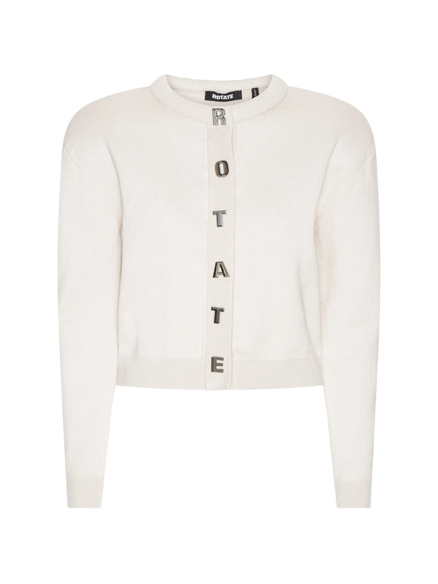 Cardigan con logo