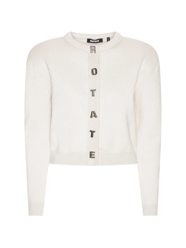 Cardigan with logo
