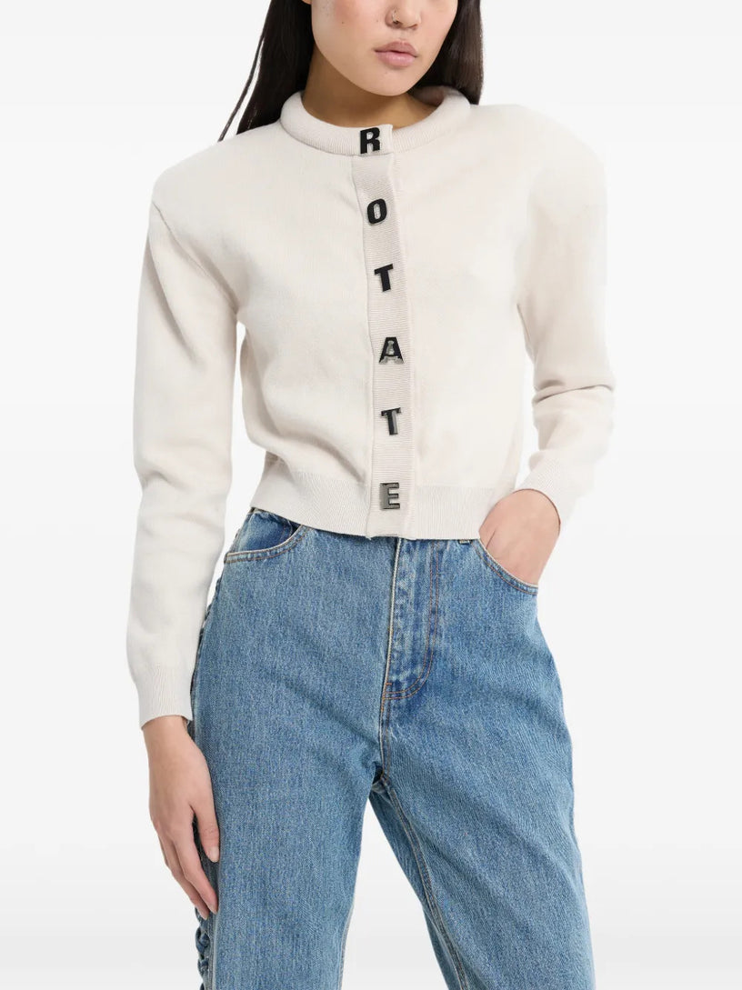 Cardigan con logo