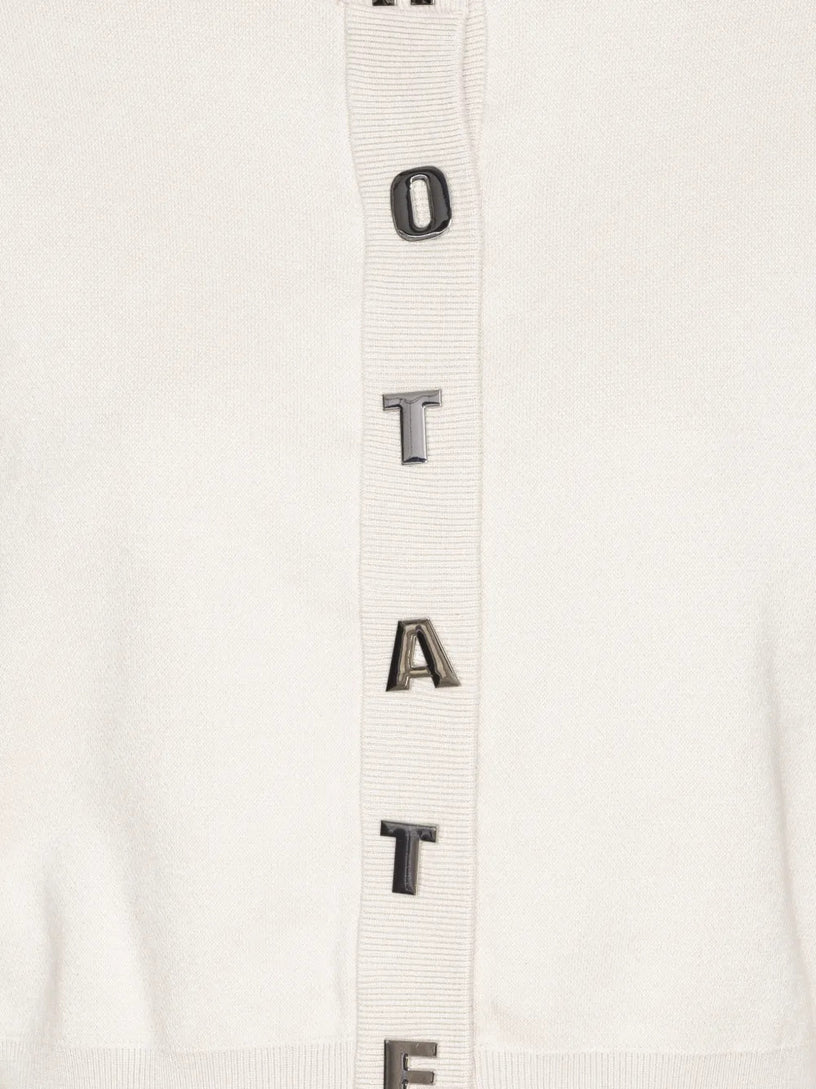 Cardigan con logo