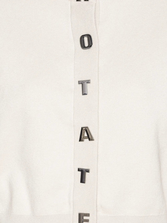Cardigan with logo