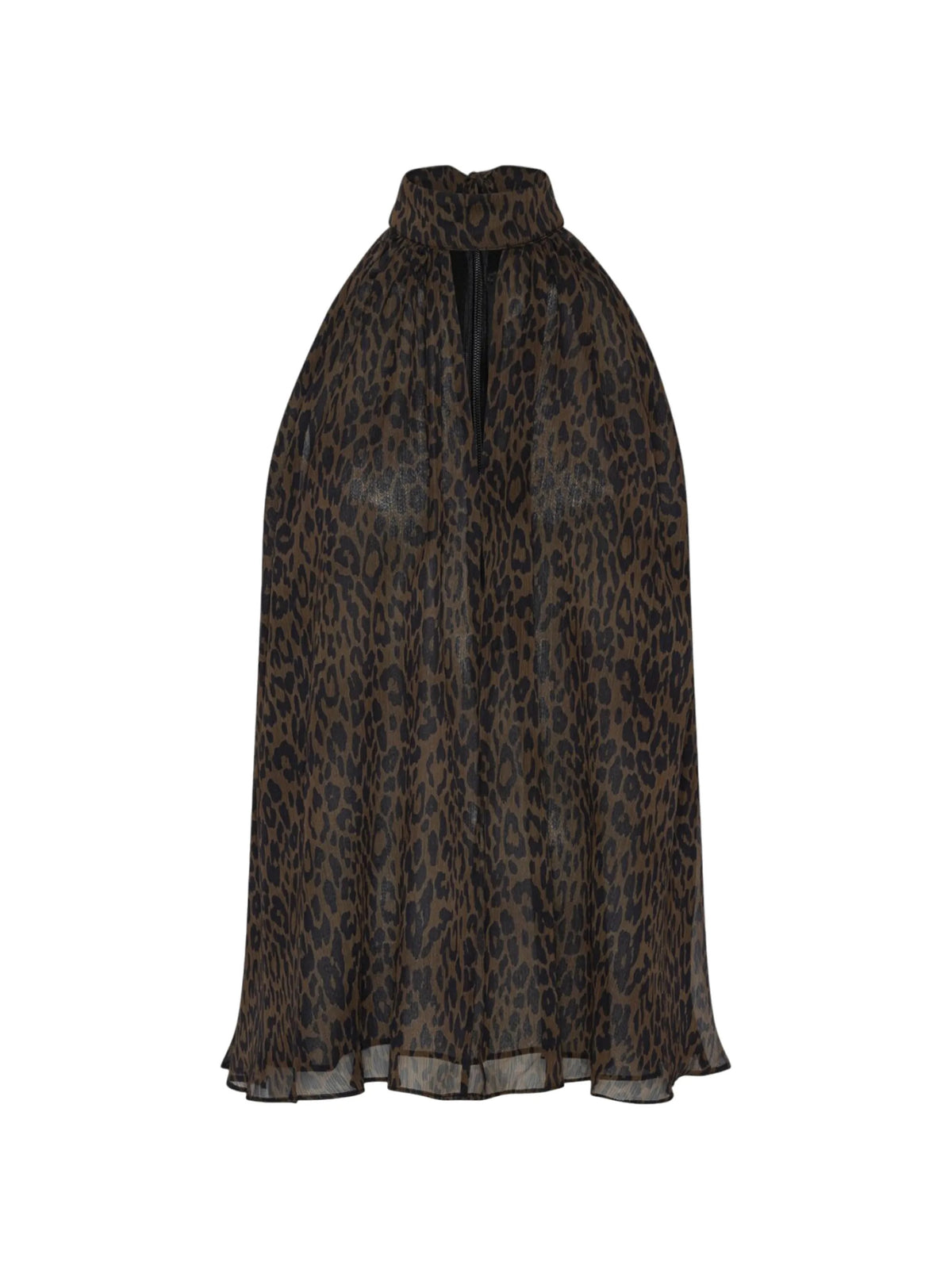 Top a collo alto con fiocco