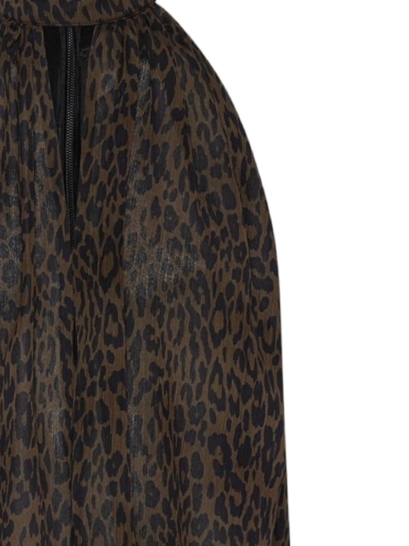 Top a collo alto con fiocco