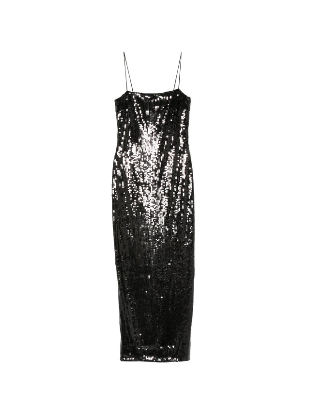 Abito lungo con paillettes