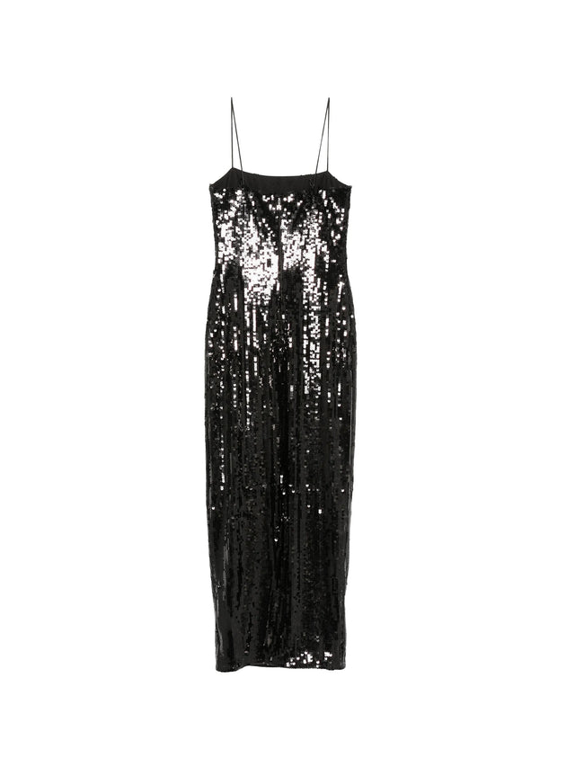 Abito lungo con paillettes