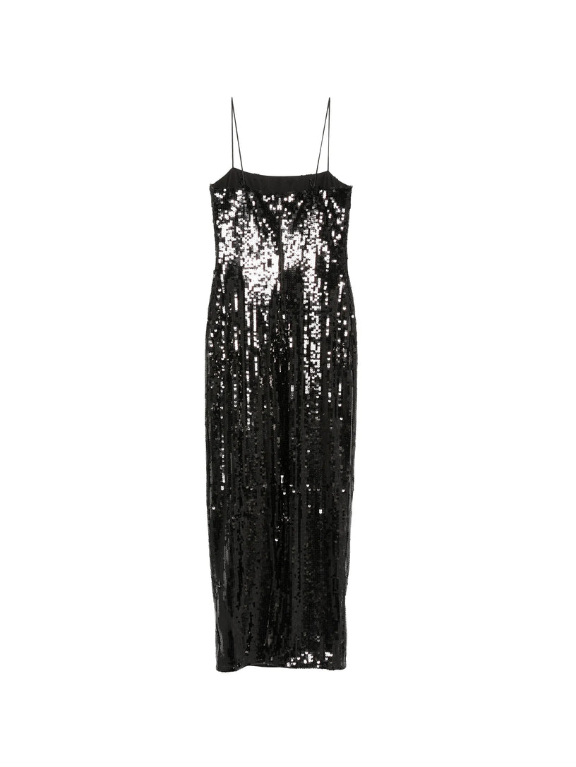 Abito lungo con paillettes