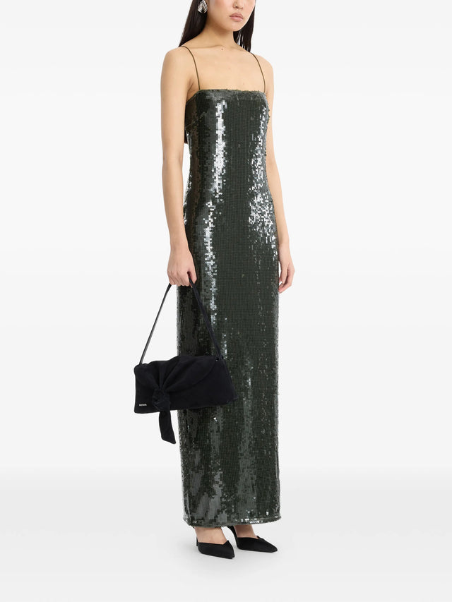 Abito lungo con paillettes