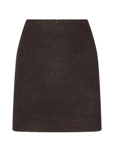 Mini gonna in suede