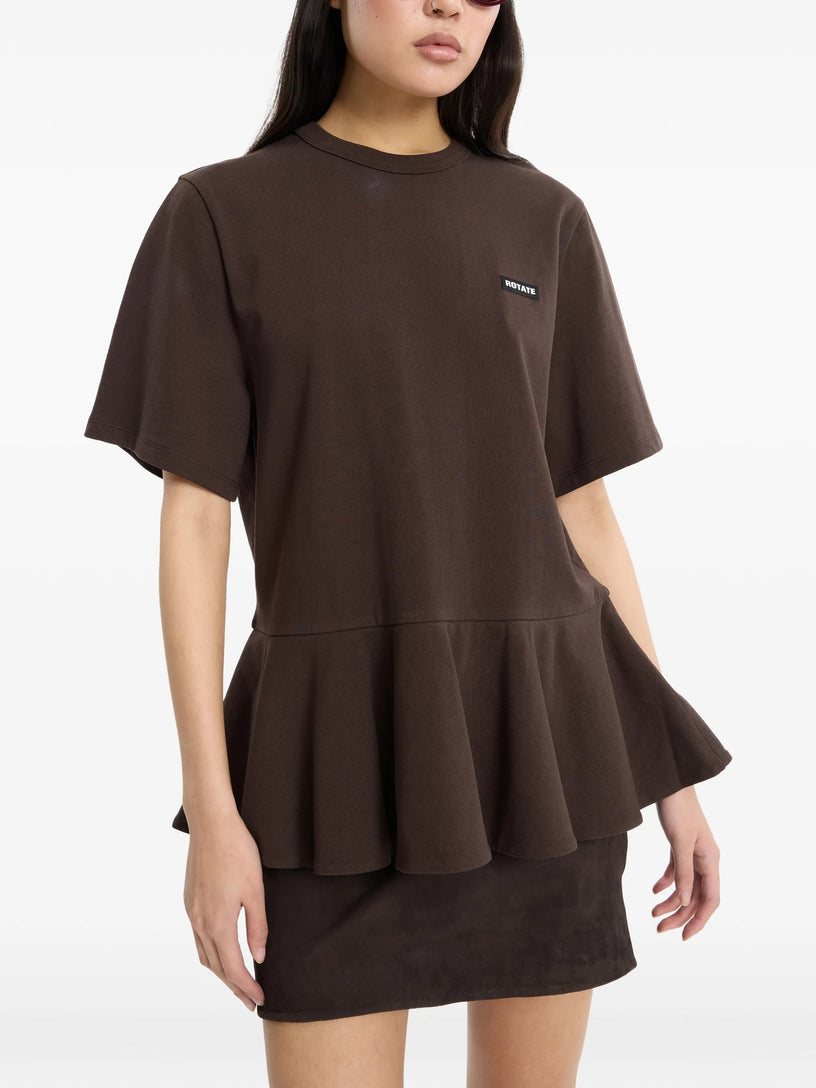 Mini gonna in suede