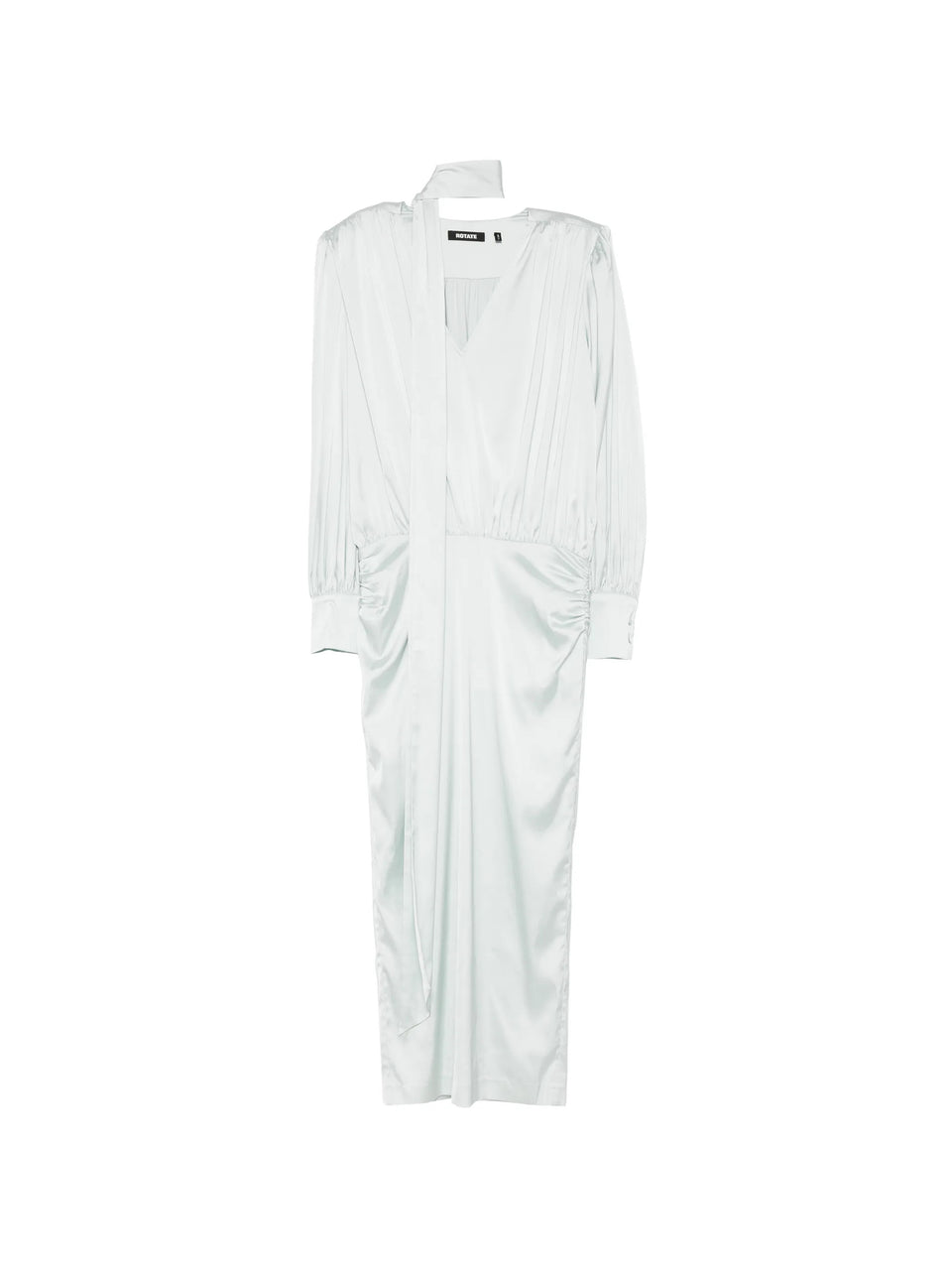 Ruched long midi dress