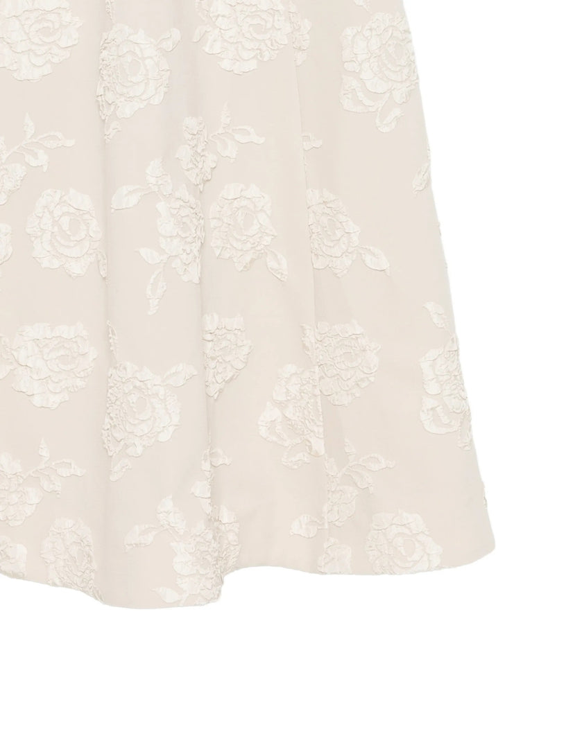 Abito jacquard senza spalline