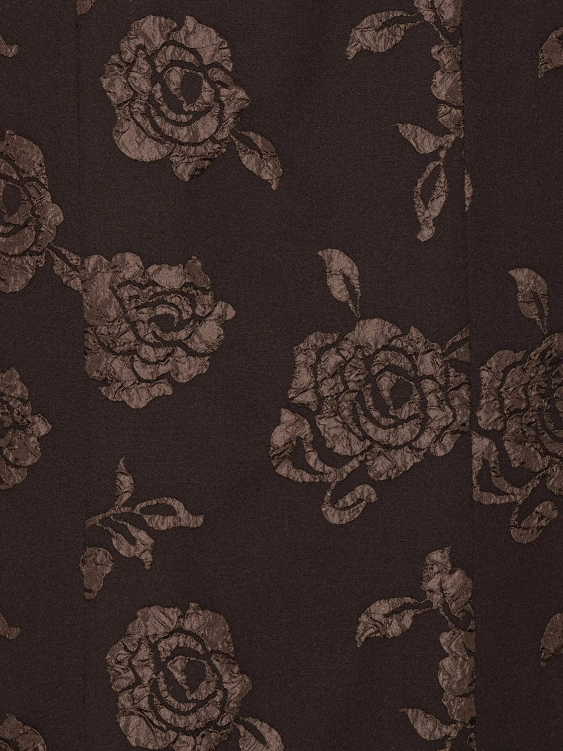 Abito senza maniche in jacquard
