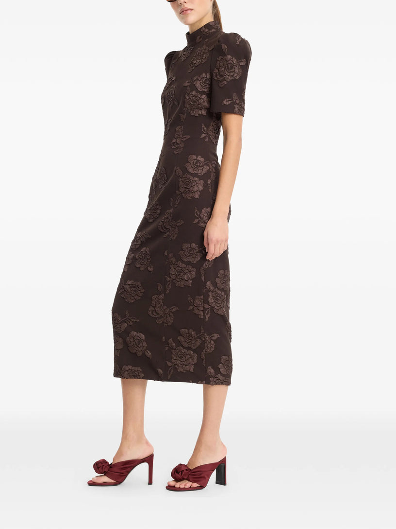 Abito midi jacquard