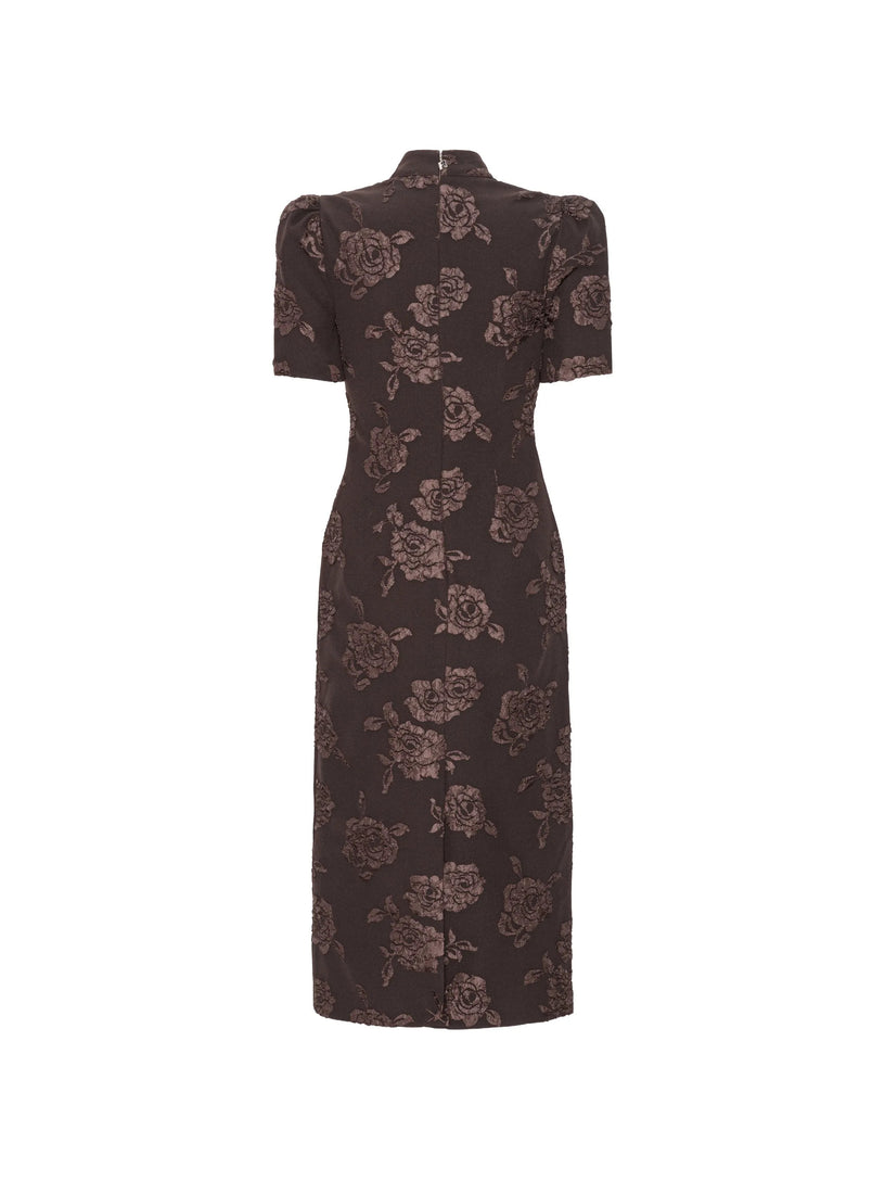 Abito midi jacquard
