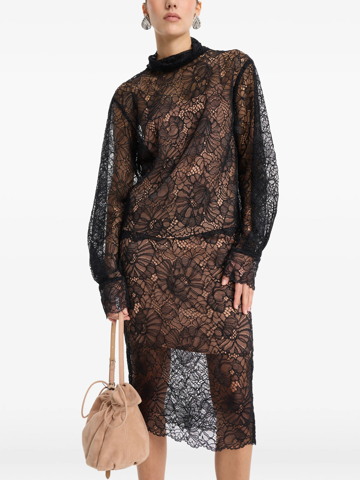 Blusa in pizzo