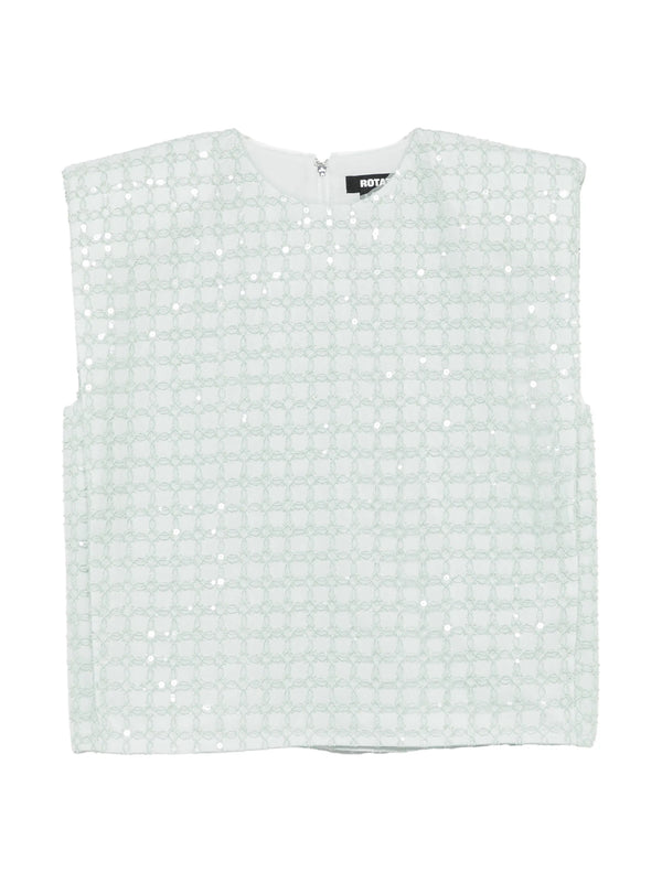Beaded boxy top