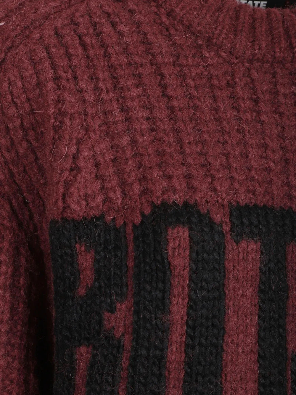 Knitted logo sweater