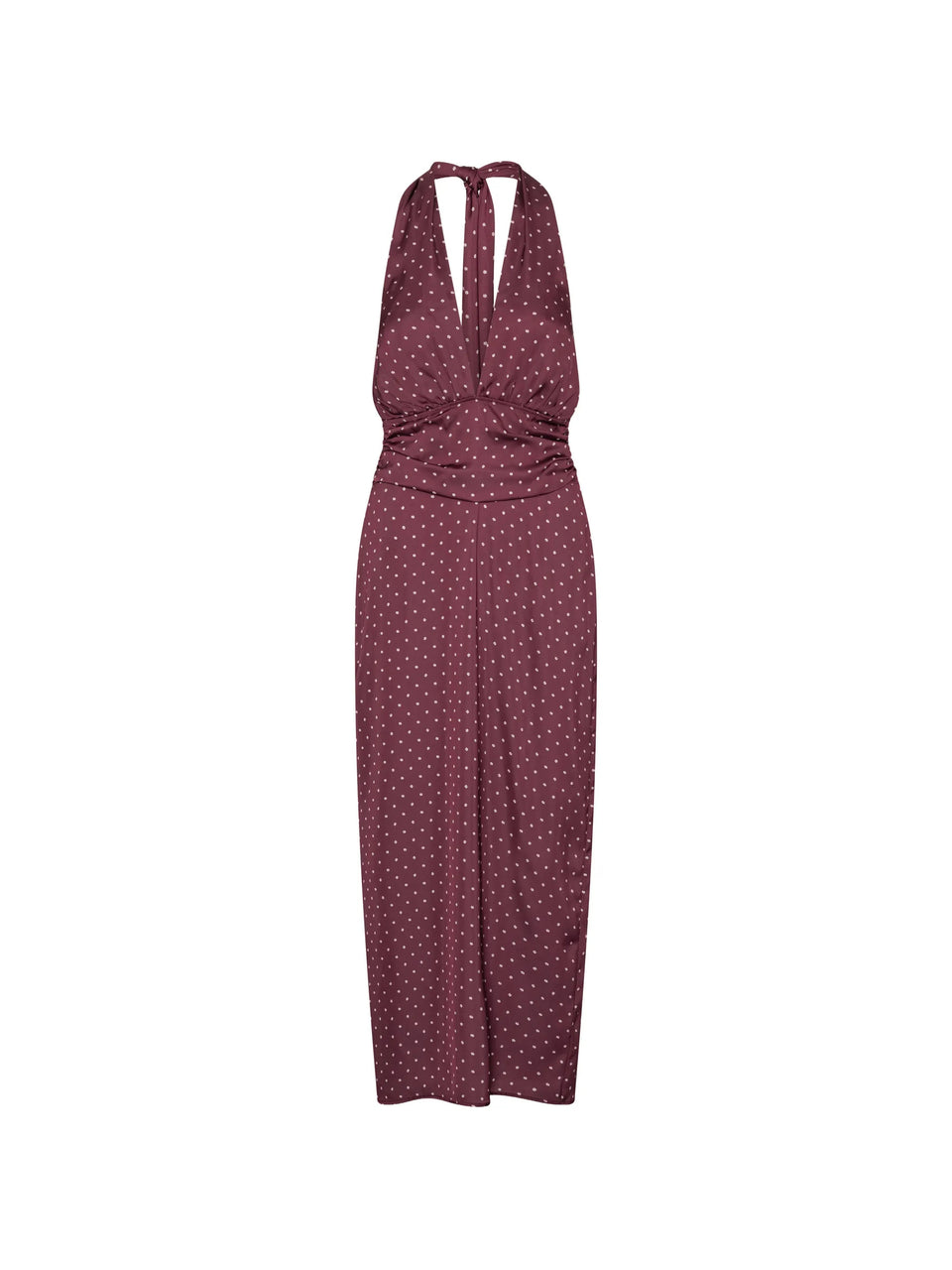Halterneck scarf dress