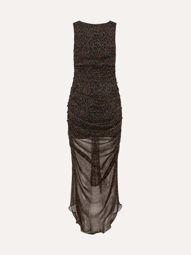 Ruched midi dress