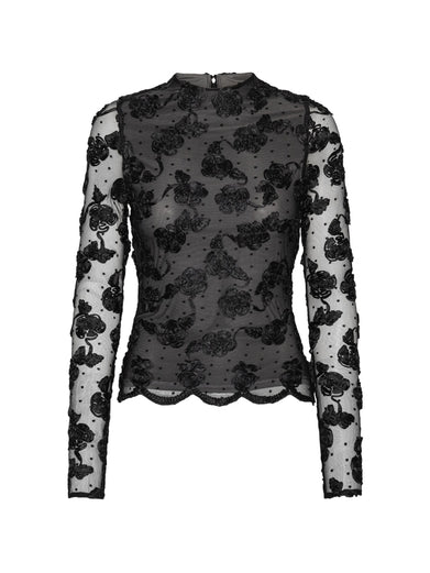 Top in rete floreale