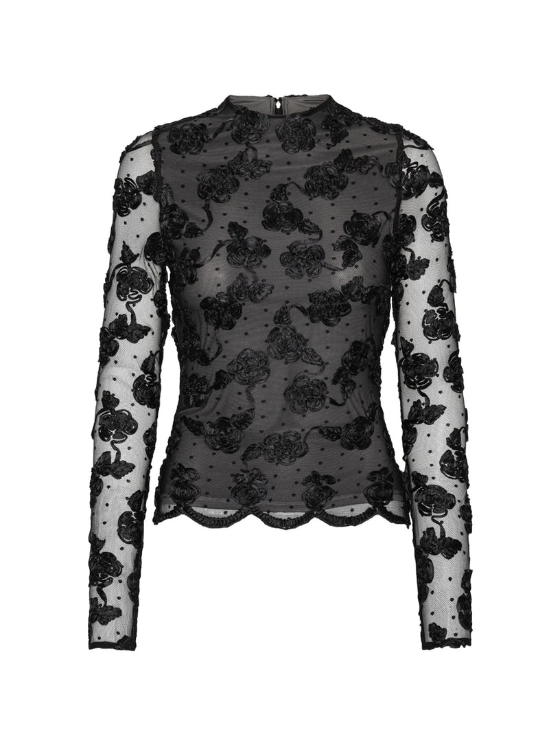 Top in rete floreale