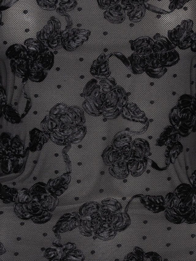Flower mesh top