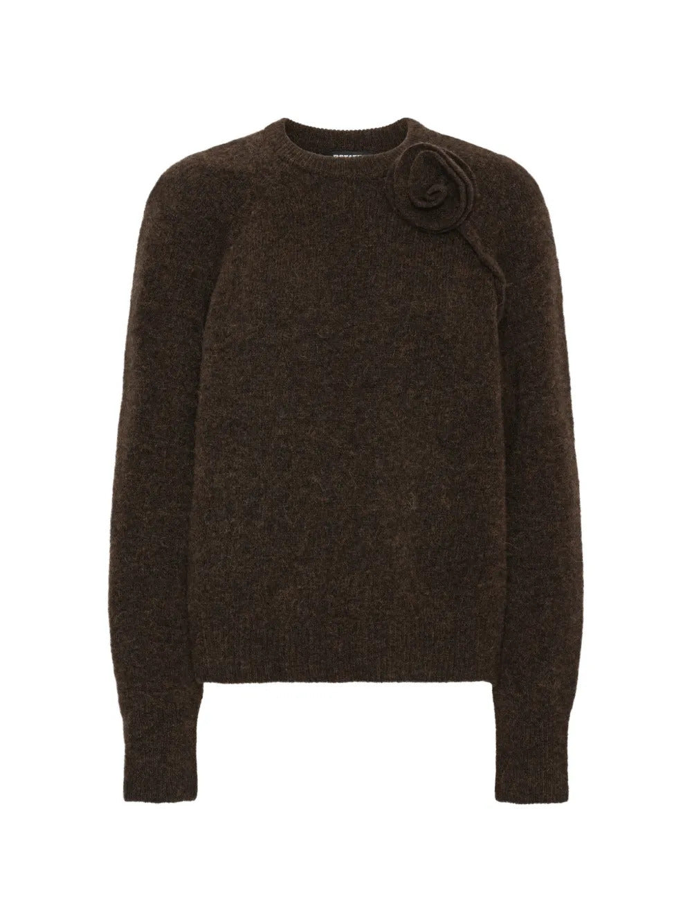 Maglione a maglia con fiori