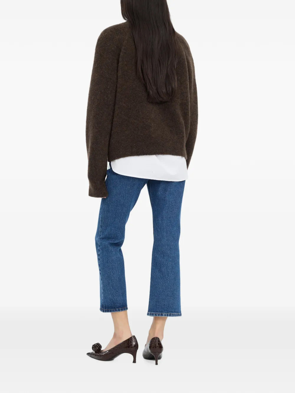 Maglione a maglia con fiori
