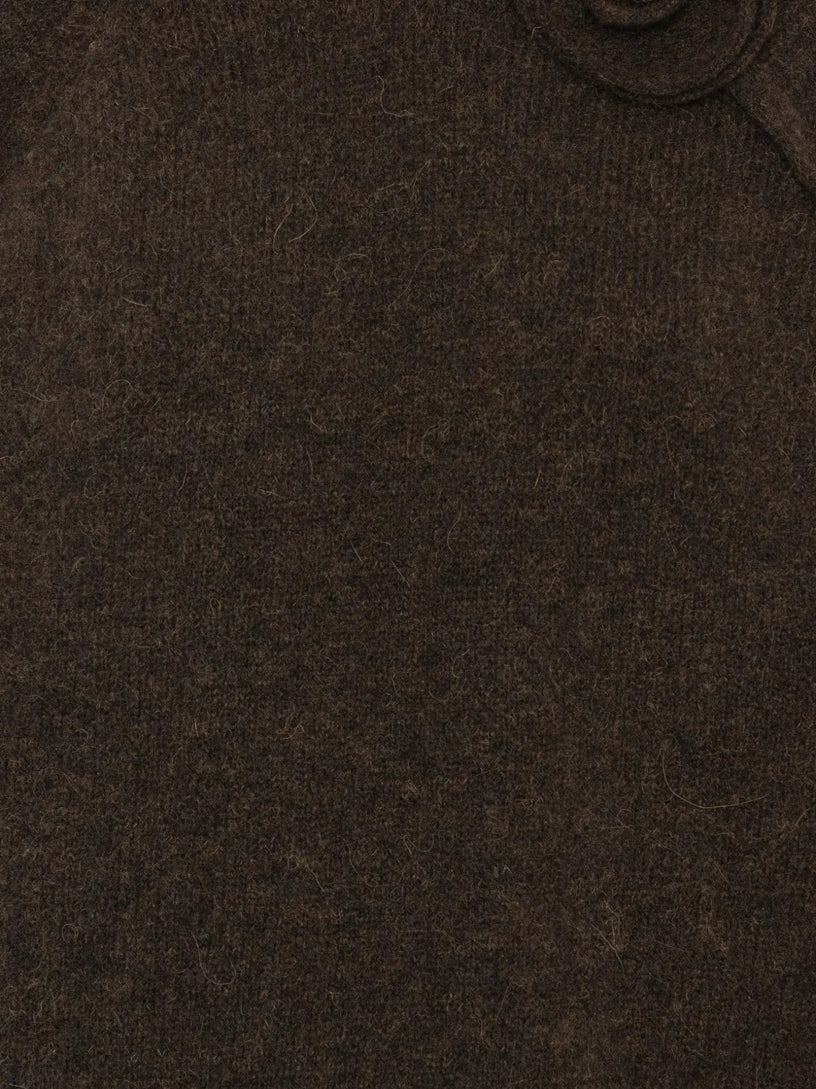 Maglione a maglia con fiori