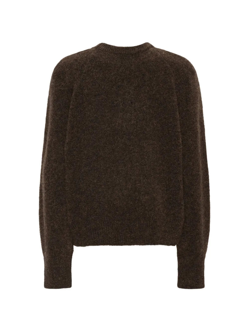 Maglione a maglia con fiori