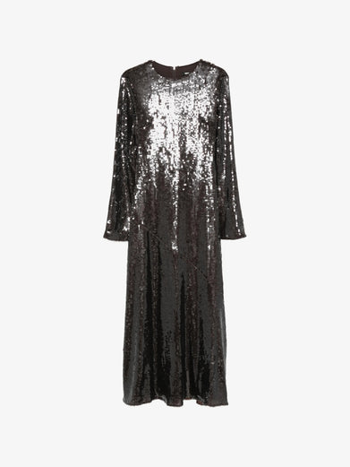 Abito lungo con paillettes
